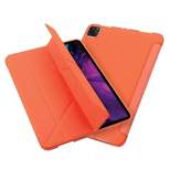 Insten - Tablet Case for iPad Pro 11" 2020, Multifold Stand, Magnetic Cover Auto Sleep/Wake, Pencil Charging, Orange