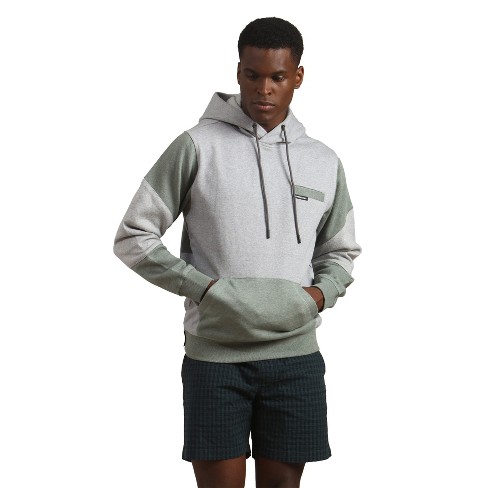 Members Only Men s Heather Colorblock Pullover Hooded Sweatshirt