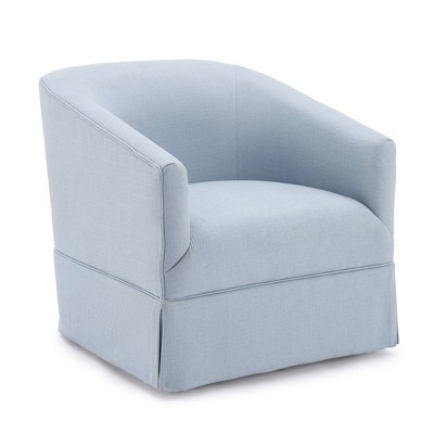 Comfort Pointe Elm Skirted Swivel Accent Chair: Barrel Back, No ...