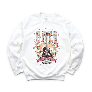 Simply Sage Market Women's Graphic Sweatshirt Nashville Tennessee Guitar - 1 of 2