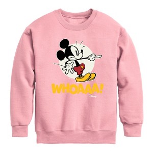 Boys' - Disney - Mickey Mouse Graphic Long Sleeve Fleece Sweatshirt - 1 of 4