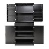 NicBex Farmhouse Fluted Kitchen Pantry Cabinet with 3 Keyboard Drawers, Freestanding Cupboard Buffet Storage Cabinet for Dining Room - 4 of 4