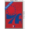 Trends International NBA Philadelphia 76ers - Logo 25 Framed Wall Poster Prints - 3 of 4