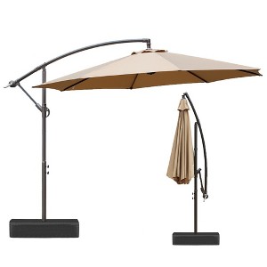 Aoodor Patio Off-set Hanging Umbrella 10FT Aluminum Cantilever Umbrella - 1 of 4