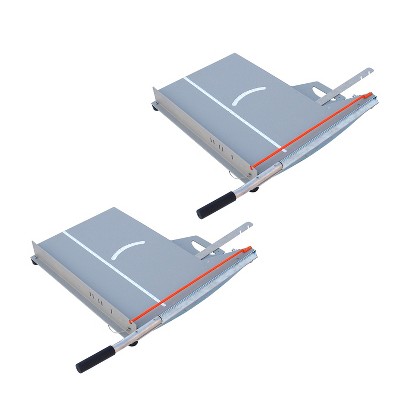 Tie Down Roof Zone Fiberglass and Asphalt Shingle Cutter with Carrying Handle, Finger Guard, and Angle Meter For Valley and Hip Cuts (2 Pack)