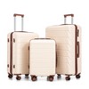 TUYOHW 20/24/28 Inch 3 PCs Carry on Suitcase Sets,Carry on Luggage Sets with Spinner Wheel for Family Trips - 2 of 4