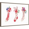 Amanti Art 33"x23" Decked Out Stockings by Mercedes Lopez Charro Framed Canvas Wall Art - 2 of 4