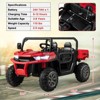 Infans 24V Kids Ride On Dump Truck 2-Seater Electric Truck w/ Remote Control Red - 2 of 4