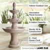 John Timberland Domanico Italian 3 Tier Bubbler Outdoor Floor Water Fountain 57" for Yard Garden Patio Home Deck Porch House Exterior Balcony Roof - 3 of 4