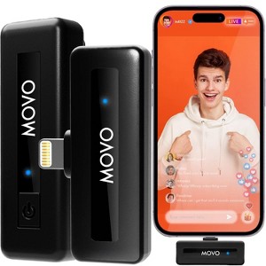 Movo Wireless Mini DI Ultra Compact Wireless Lavalier Microphones for iPhone - 1 of 4