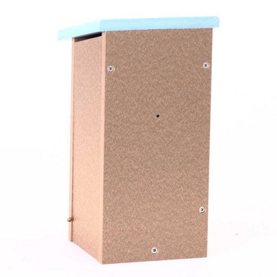 Taupe and Green Recycled Plastic Bluebird House with 1.5" Entrance