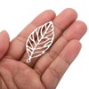 Unique Bargains Brass Bulk Mesh Leaf Pendants for Jewelry Making Bracelets 80 Pcs - 2 of 4
