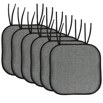 Sweet Home Collection  Memory Foam Tufted Chair Cushion Non Slip Rubber  Back, Navy, 4 PK, 4PK - King Soopers
