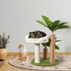 EROMMY Cat Tree Tower, Coconut Palm Tree with Sisal Scratching Post for Indooor Cats, Green - 4 of 4