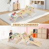 JOYMOR Toddler 9-in-1 Montessori Climbing Set Pikler Triangle with Cushion Large Foldable - 3 of 4
