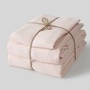 Fabdreams 100% Organic Linen 3-Piece Sheet Set- Stonewashed Finish - 3 of 4