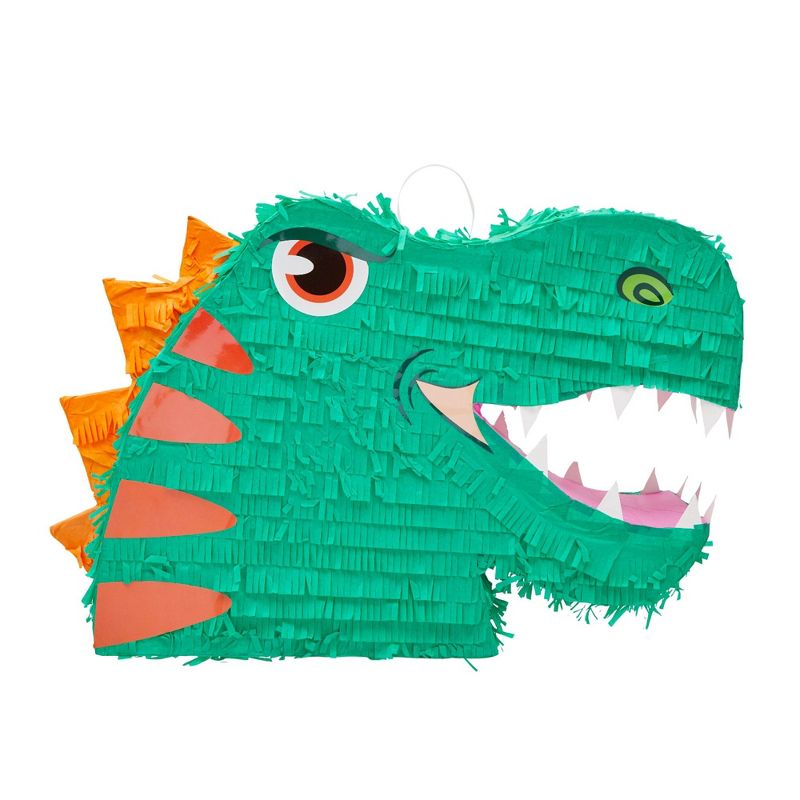 Blue Panda 3 Piece Large Dinosaur Pinata Set with Blindfold and Stick (14 x 20 x 5.5 In), 3 of 8