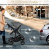 Infans 3-in-1 Newborn Stroller Folding Convertible High Landscape Toddler Stroller - 3 of 4