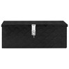 vidaXL Storage Box Black 27.6"x12.2"x10.6" Aluminum - 2 of 4
