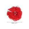 Unique Bargains Girl's Grosgrain Ribbon Flower Hair Clips 12 Pcs - 3 of 4
