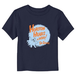 Dr. Seuss Horton and Who Logo  T-Shirt - Navy Blue - 4T - 1 of 3