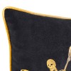14"x26" Oversized Dancing Skeletons Velvet Lumbar Throw Pillow Gold - Edie@Home - 3 of 4