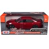 2023 Dodge Charger SXT Red Metallic "Timeless Legends" Series 1/24 Diecast Model Car by Motormax - 4 of 4