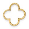 Black Bow Jewelry 14k Yellow Gold Polished Quatrefoil Slide Pendant, 15mm - 3 of 4