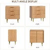 Fluted Dresser for Bedroom with Drawers, Wooden Chest of Drawers with Metal Handle - 4 of 4