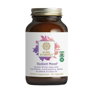 Pure Synergy Radiant Mood® – Natural Mood, Relaxation & Sleep Support – 60 Capsules - 1 of 4