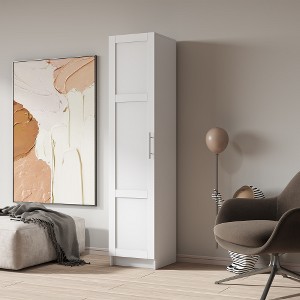 Ridstar 70.87 in. H Stackable Wall Mounted Cabinet with Storage For Kitchen, Dining Room and Living Room-White - 1 of 4
