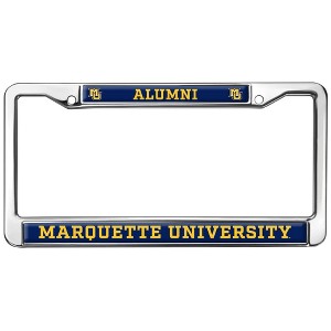 Marquette University Alumni Logo Full Size Standard License Plate Metal Frame - 1 of 4