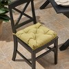 GDFStudio Bryson Outdoor Water Resistant Fabric Tufted Chair Cushion with Fasteners - 2 of 4