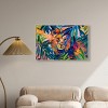 Art Remedy Relaxing Lion Tropical Jungle Animals Wall Art Framed - 2 of 4