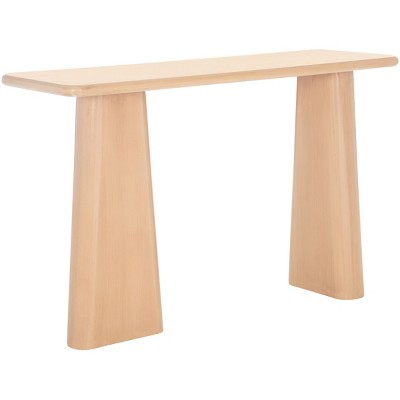 Natural Wood and Metal Nordic Hallway Table