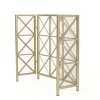 NicBex Lattice Fireplace Screen Fireplace Cover Large Double Panel with Hinged Doors for Living Room - 3 of 4