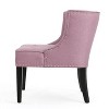 CAVINAS Contemporary Upholstered Accent Chair with Button Tufted Waffle Stitching & Nailhead Trim, Modern Armchair for Living Room, Bedroom - 4 of 4
