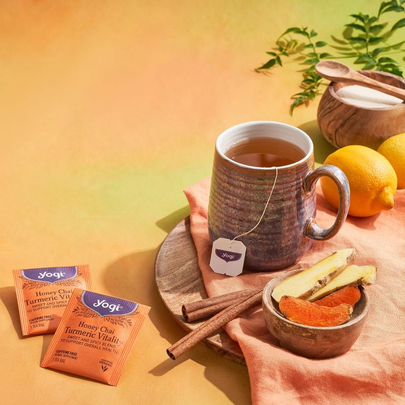 Yogi Tea - Honey Chai Turmeric Vitality Tea - 16ct, 5 of 11