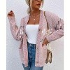 Coolmee Women's Fair Isle Cardigan Sweater Vintage Button Knitted Cardigans - 2 of 4