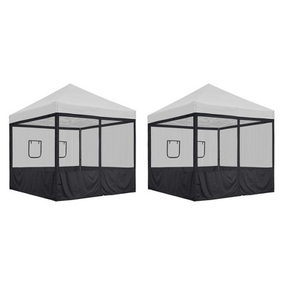 InstaHibit 8 Pcs 10 ft Pop Up Canopy Tent Sidewall Mesh Side Wall Party Canopy