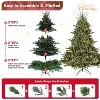 Natural-Looking Artificial Christmas Tree - Hinged Spruce Douglas Fir, PE+PVC Material, Christmas & New Year Party Decoration - 4 of 4