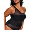 Adore Me Women's Kimora One Piece Swimwear 2X / Jet Black. - 2 of 4