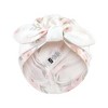 Hudson Baby Infant Girl Turban Cotton Headwraps, Pink Gray Elephant, One Size - 3 of 4