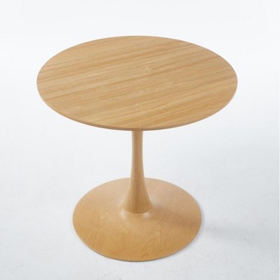 Dolonm Tulip Table Mid-century Dining Table for 2-4 people With Round Mdf Table Top, Pedestal Dining Table