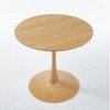 Dolonm Tulip Table Mid-century Dining Table for 2-4 people With Round Mdf Table Top, Pedestal Dining Table - 2 of 4