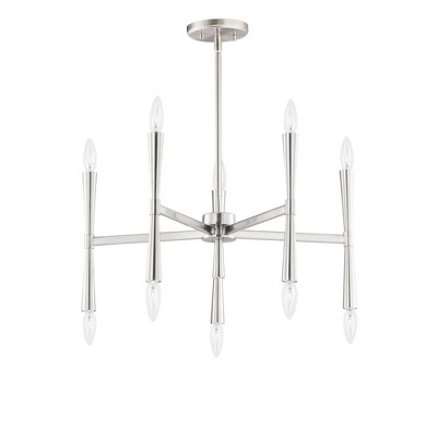 Maxim Lighting Rome 10 - Light Chandelier in  Satin Nickel