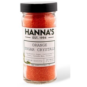 Orange Sugar Crystals, Sprinkles, Hanna's Gourmet - 1 of 3