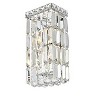 Elegant Lighting Maxime 2 light Chrome Wall Sconce Clear Royal Cut Crystal - image 3 of 4