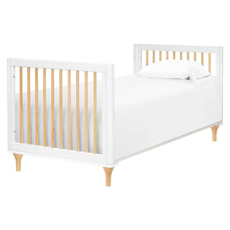 Babyletto Lolly 4-in-1 Convertible Mini Crib and Twin Bed with Toddler Bed Conversion Kit - White/Natural, 5 of 7