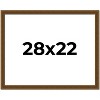 PosterPalooza | Flat Gold Picture Frame - UV Acrylic, Backing Board, Hanging Hardware Included - 2 of 4
